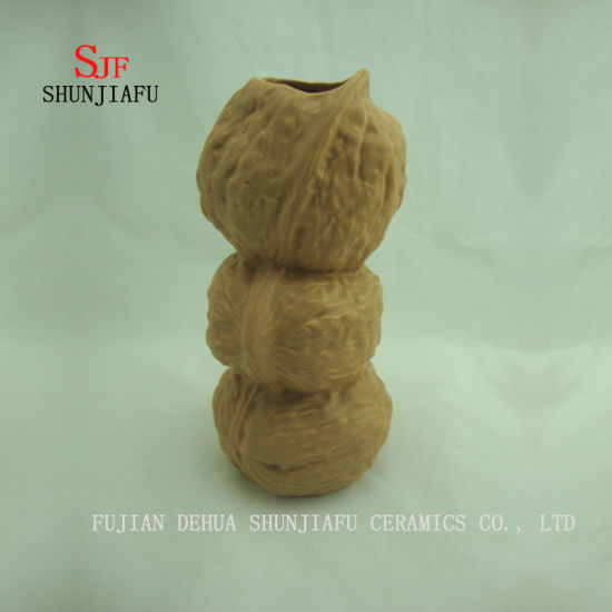 Decoração Peculiar Design Home / Hotel / Café / Bar em Vaso de Cerâmica com 3 Camadas em Forma de Porca