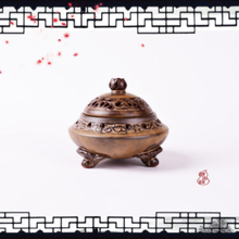 Queimador de Incenso Censer Tibetano Clássico de Mini Sândalo