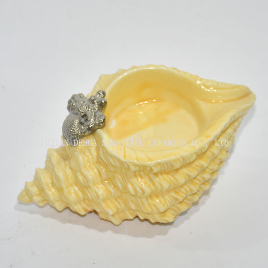 Decoração da série do mar, Suporte de vela de cerâmica, Pasta de cartão de nome, Caixa de armazenamento / Decoração de casa / Presente de Natal