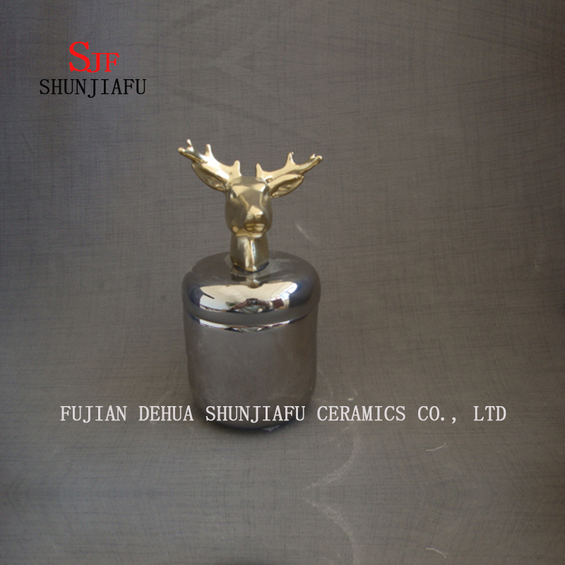 A caixa de j&oacute;ias do ant&iacute;lope, caixa cer&acirc;mica da lembran&ccedil;a do Trinket