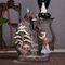 Jardim ornamental e pouco monge Creative Mountain Smoke Backflow Incense Burner