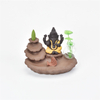 Titulares da vara amarelo Ganesha Refluxo Queimador de Incenso Elefante deus Emblema Auspicioso e Sucesso Cone Censário de Cerâmica Decoração da Sua Casa