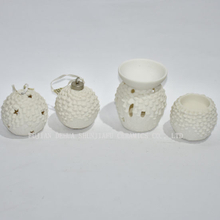Série cerâmica da forma do cone do pinho de 4 projetos / castiçal