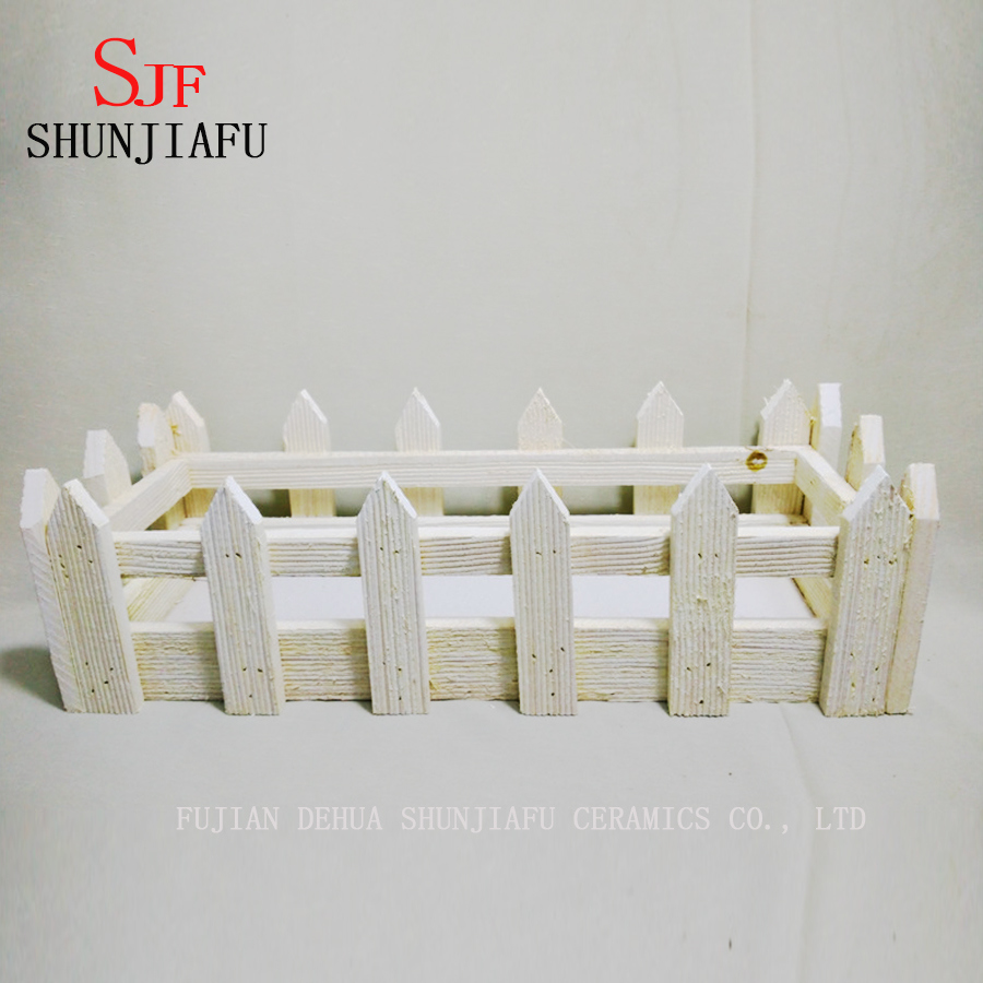 Caixa de madeira quadrada decorativa home moderna da flor para a planta suculenta