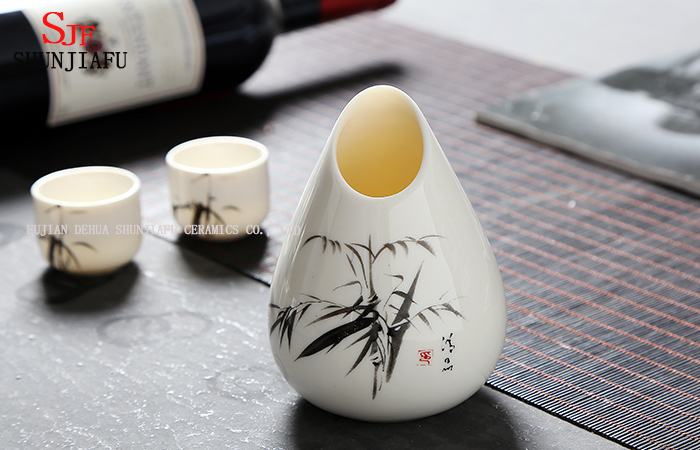 Copo de porcelana de osso / vinho cer&acirc;mico; Copo com impress&atilde;o.