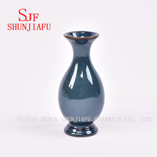 Mini Floret Garrafa Vasos Texturizados de Cerâmica Vasos Flor de Safira Garrafa Floret
