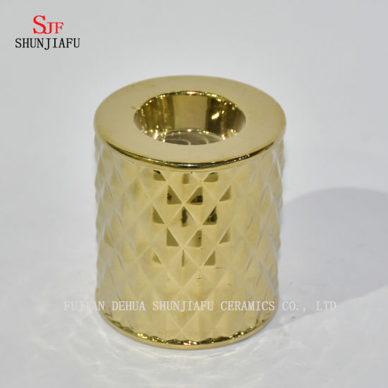 Castiçal de cerâmica Stand Case Decoração para casa