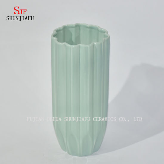 Conjunto de Vaso de Cerâmica, Vários Tamanhos, Azul, Verde, Conjunto de 2