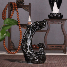Creative Smoke Backflow Queimador de incenso Decoração de artesanato em casa de cerâmica