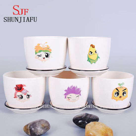 Vaso Cerâmico Plantas Suculentas Vaso Interior Exterior