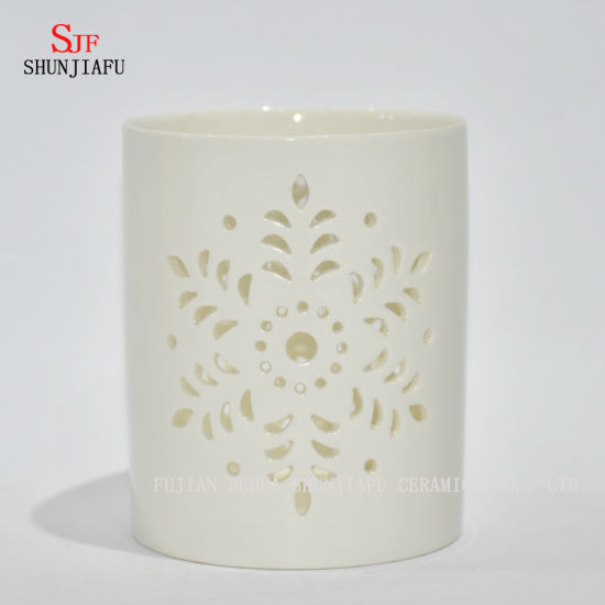 Velas de cerâmica com padrão remoto / muitos