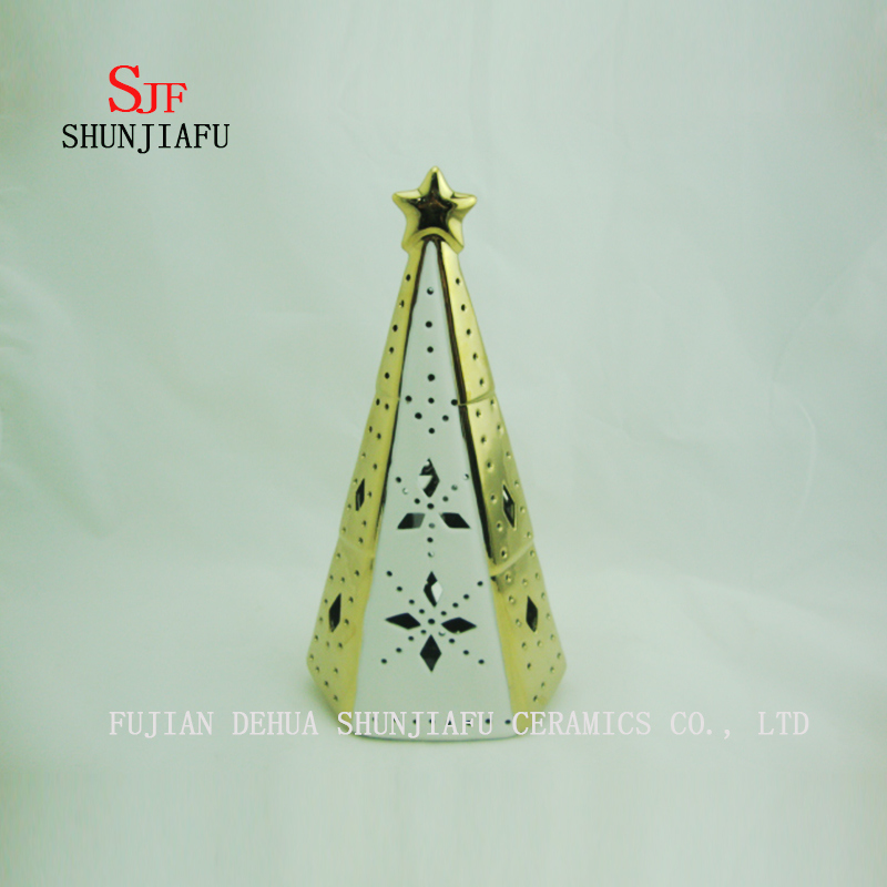 A &aacute;rvore de Natal Decora&ccedil;&atilde;o de casa Casti&ccedil;al de cer&acirc;mica decorativo Ornamento Decora&ccedil;&atilde;o de presentes