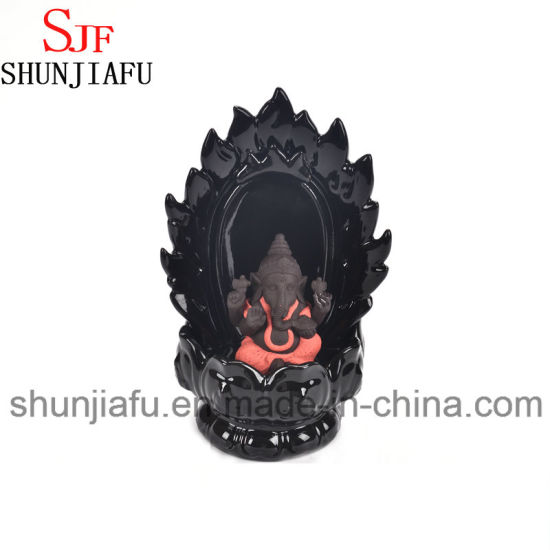 Cerâmica Ganesha Casa Cateral Fluxo de Incenso Fornecedor de Produção de queimadores 
