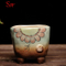 Vaso pintado à mão cerâmica Zakka cerâmica bruta