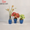 Vaso de flores pequeno em cerâmica estilo high-end para decoração de casa (azul)