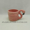 Vaso de Cerâmica com Flamingos Cor de Rosa