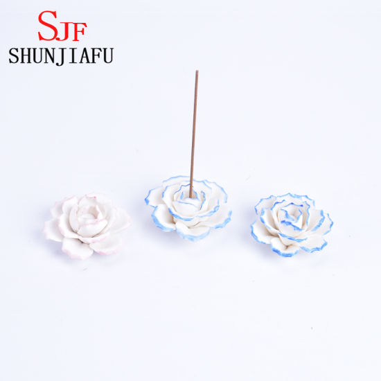 Queimador de incenso de cerâmica feito à mão para varas