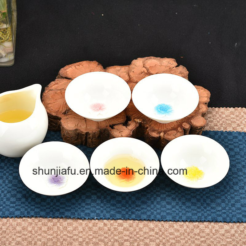 X&iacute;cara de ch&aacute; de cer&acirc;mica boca larga para decora&ccedil;&atilde;o