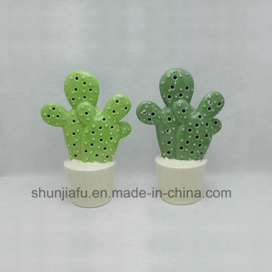 Mobiliário doméstico em cerâmica para família de cactos
