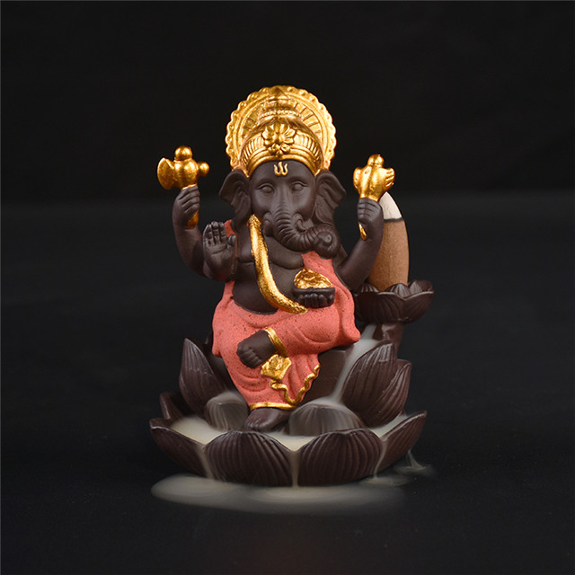 Gules Sitty Style Ganesha Incense Burner Incense Backflow Backflow 