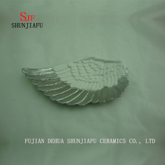 Prato de anjo de asas quebradas / prato de cerâmica