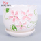 Vaso de flores cerâmico silenciosamente elegante fresco