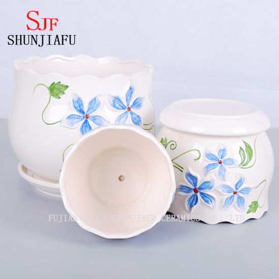 Vaso de flores cerâmico silenciosamente elegante fresco