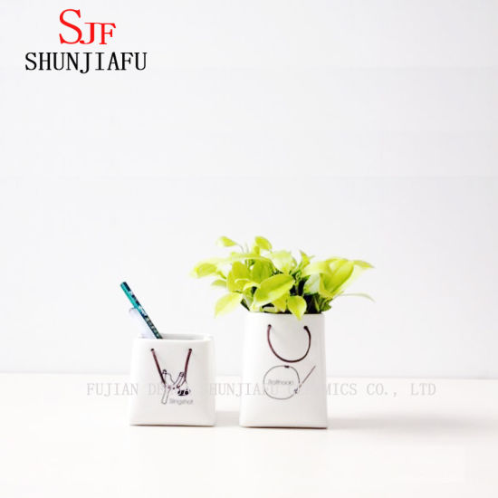 2017 Novo Design Vaso de Flores, Forma de Mochila