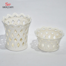 Vasos de cerâmica pequenos da decoração cerâmica da casa do vaso de flor / potenciômetro da escova