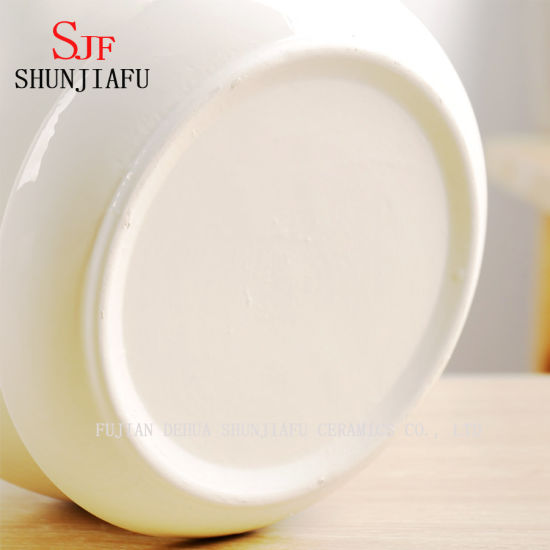 Vaso de cerâmica redondo forma conjunto de 3