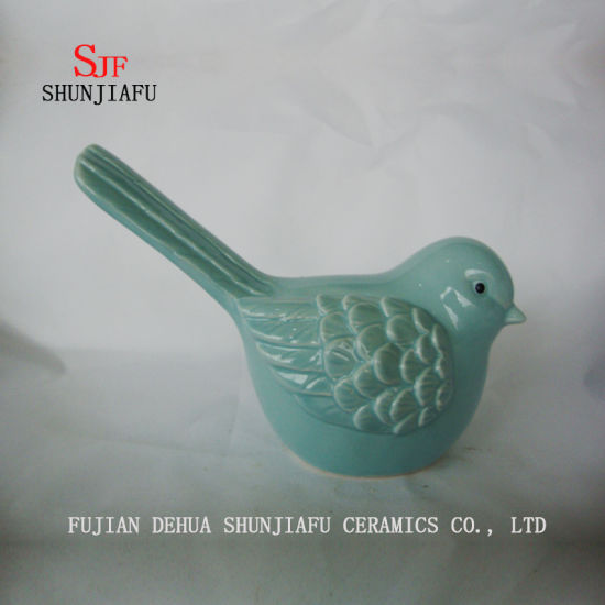 2 tamanhos e cores Magpies Artigos de decoração em cerâmica para sala de estar Decoração de casa ou mesa Animais de cerâmica