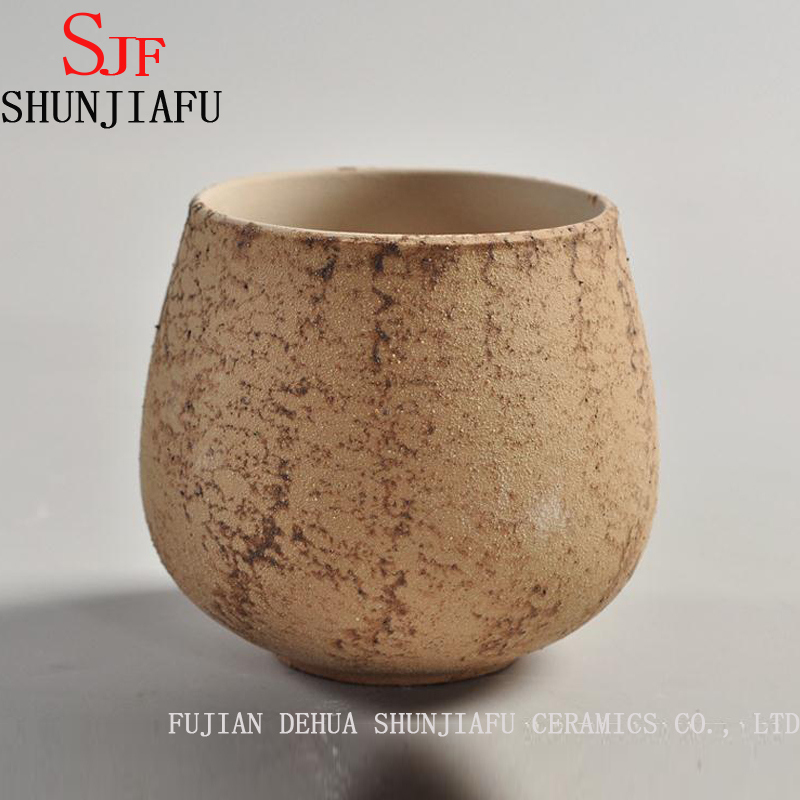 Macaron Cer&acirc;mica Cor Carnuda Planta Vasos Pequenos Vaso