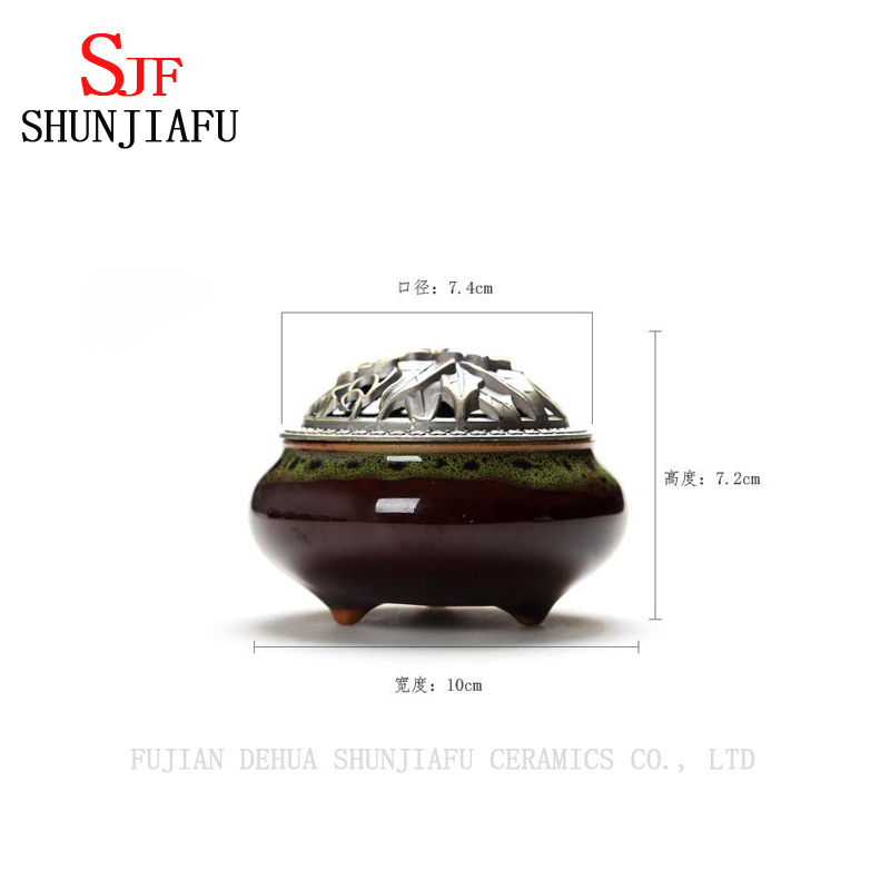 Queimador de incenso cer&acirc;mico de Fambe para a decora&ccedil;&atilde;o home