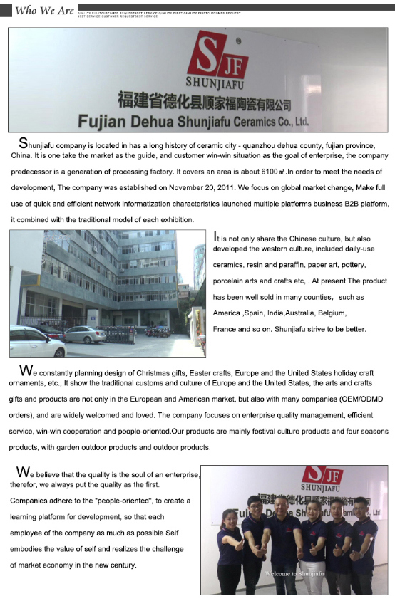 Estatueta de ab&oacute;bora de Halloween cer&acirc;mica direta da f&aacute;brica para decora&ccedil;&atilde;o