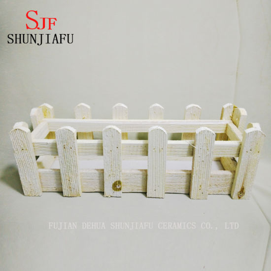 Caixa de madeira quadrada decorativa home moderna da flor para a planta suculenta