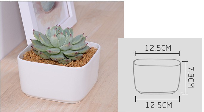 Mesa Mesa Caf&eacute; Circular Grande Cer&acirc;mica Branca Vaso