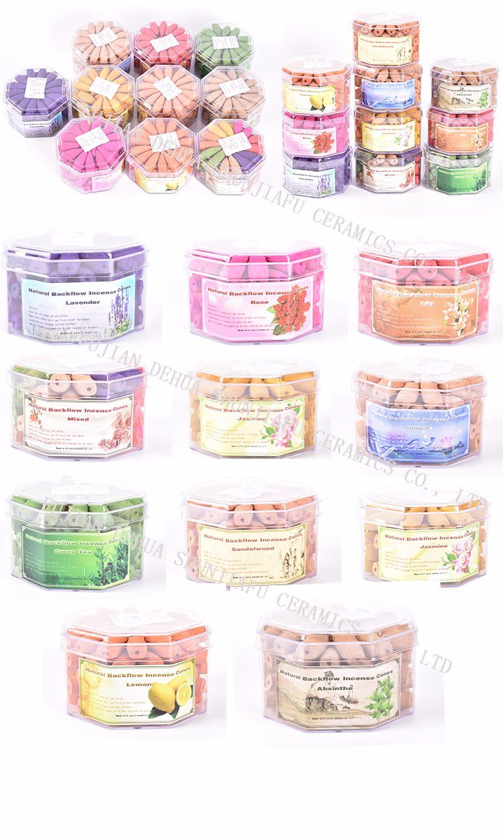 Decora&ccedil;&atilde;o de Ceramic Home Craft Smoke Backflow IncenseBurner