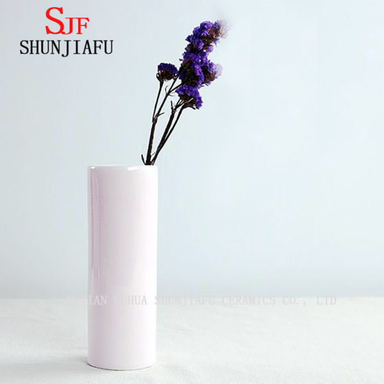 Vaso de cerâmica design rosa para decoração de casa