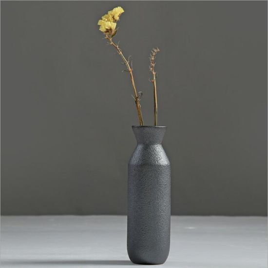 Personalidade da moda moderna vaso preto cerâmico em forma especial