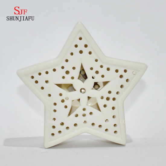 Suporte de vela de cerâmica LED / presente de natal / halloween / b