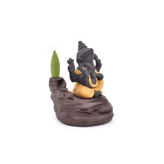 Cerâmica Ganesha Waterfall Rackflow Incense Burner Producedora de queimador 