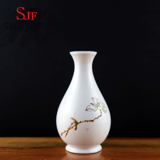 Vaso de flor de porcelana presente criativo decoração de casa