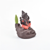 Queimador de incenso vermelho de cerâmica Ganesha Backflow Waterfall counterflow Smog