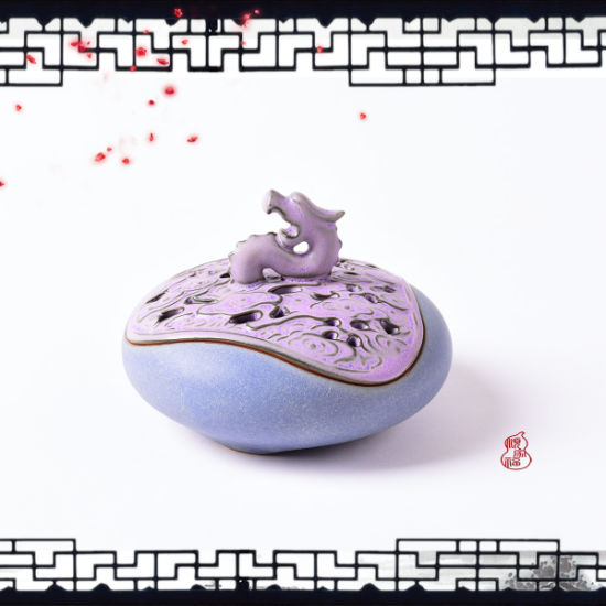 Dragão Sanling Incensário de Incenso Roxo Porrty Incenso de Sândalo Pequeno