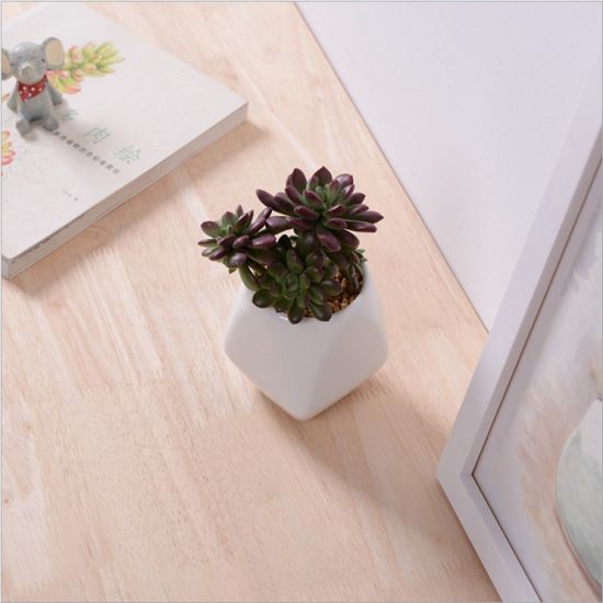 Artigos de decoração de mesa em cerâmica branca para vaso de flores mini