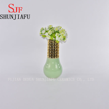 Vaso de flor cerâmico decorativo branco do meu presente