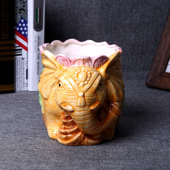 2017 Bonito Elefante Vaso de Plantas Suculentas Vaso de Flores Plantador Interior Ao Ar Livre