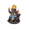 Decoração criativa para casa O azul Ganesha de cerâmica / Estátua de Ganesha de cerâmica Incensário Queimador de incenso - azul