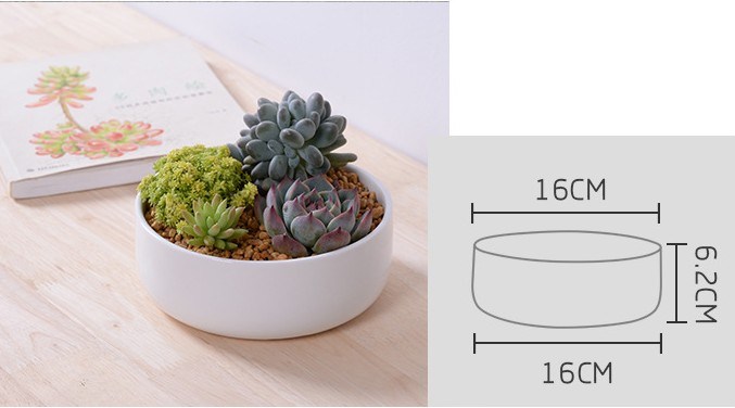 Nome do vaso de flores de cer&acirc;mica redondo pequeno: vaso de cer&acirc;mica quadrado