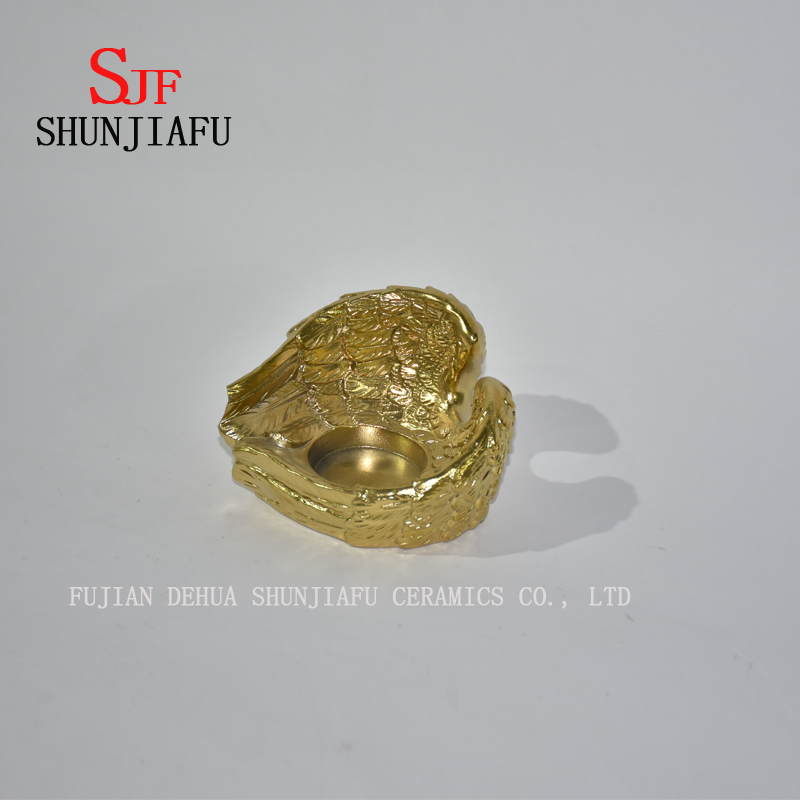 Angel Wings Ceramic Casti&ccedil;al Ornamentos / Casa / Decora&ccedil;&otilde;es de Natal